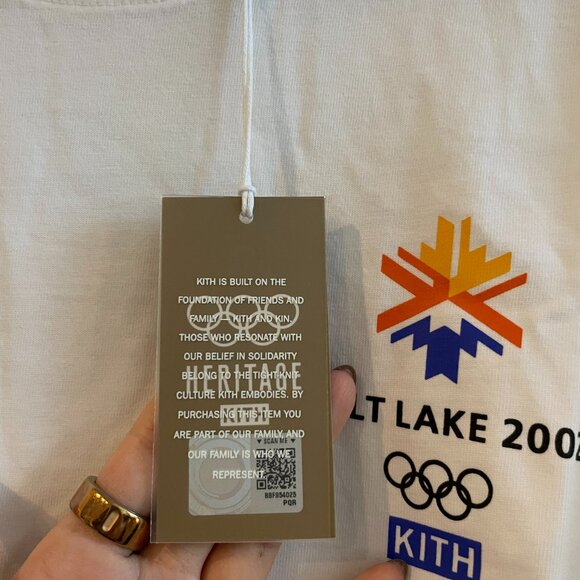 Kith x Olympics Salt Lake City 2002 Vintage Tee - White - Size M - NWT - Picture 4 of 5